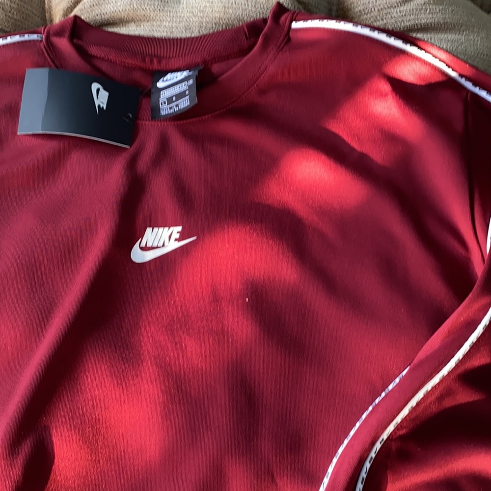 Nike Red Sweatshirt with White Accents - Picture 3 of 7